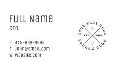Classic Crafting Shop Business Card Image Preview