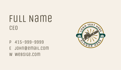 Timber Chainsaw Tree Business Card Image Preview