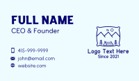 Bed Pillow Mountain Camp Business Card Image Preview
