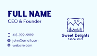 Bed Pillow Mountain Camp Business Card Image Preview