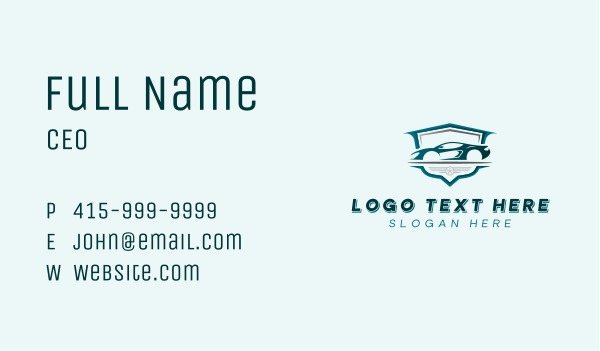 Racing Car Vehicle Business Card Design Image Preview