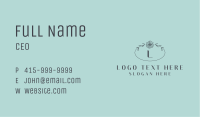 Natural Flower Boutique Business Card Image Preview