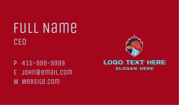 Fire Phoenix Bird Business Card Design Image Preview