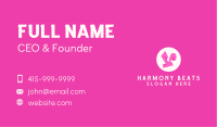 Pinky Funky Letter V Business Card Image Preview