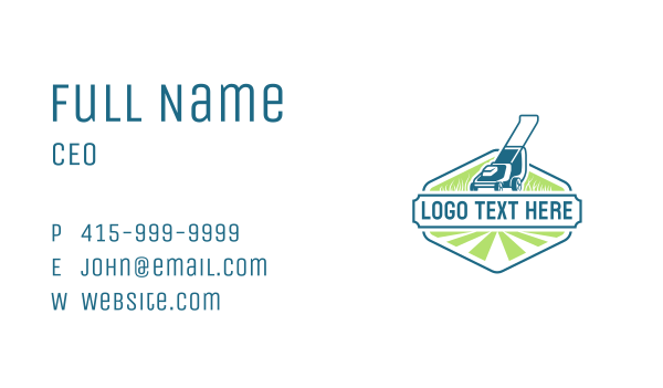 Lawn Mower Yard Grass Business Card Design Image Preview
