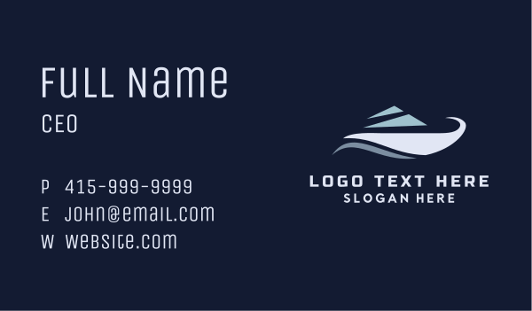 Sea Yacht Sail Business Card Design Image Preview