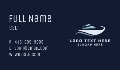Sea Yacht Sail Business Card Image Preview