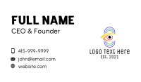 Multicolor Eye Surveillance Business Card Image Preview