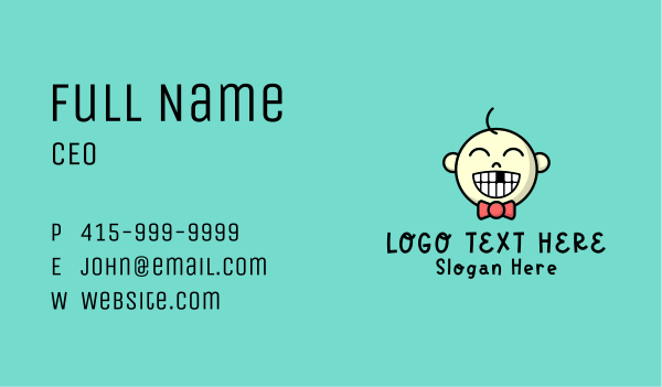 Toddler Pediatric Dentist  Business Card Design Image Preview