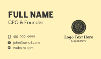 Golden Astral Woman Business Card Design