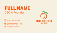 Healthy Orange Fruit  Business Card Image Preview