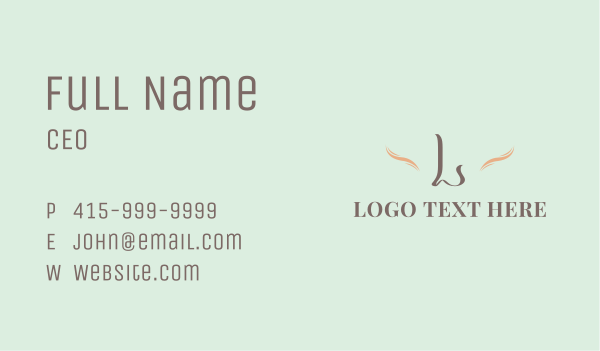 Curve Beauty Fashion Lettermark Business Card Design Image Preview