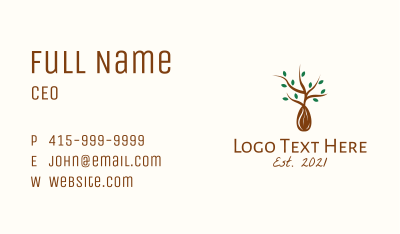 Leaf Seedling Sprout  Business Card