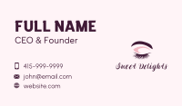 Eyelash Eyebrow Salon Business Card Image Preview