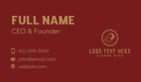 Golden Chinese Fish Business Card Image Preview