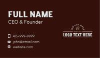 Masculine Beer Wordmark Business Card Image Preview