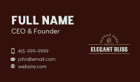 Masculine Beer Wordmark Business Card Image Preview