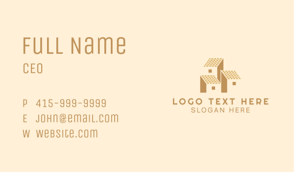 Roof Window Row House Business Card Design Image Preview