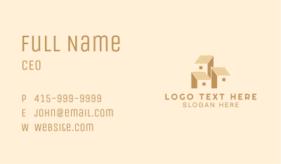 Roof Window Row House Business Card Image Preview