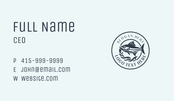 Fishing Tuna Fish Business Card Design Image Preview