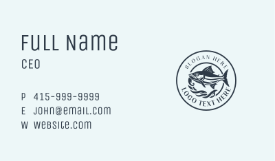 Fishing Tuna Fish Business Card Image Preview