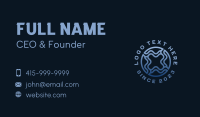 Abstract Blue Liquid Business Card Preview