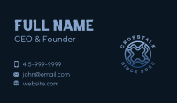 Abstract Blue Liquid Business Card Image Preview