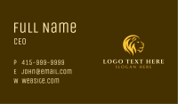 Yellow Lion Safari Business Card Image Preview