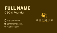 Yellow Lion Safari Business Card Preview