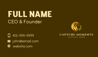 Yellow Lion Safari Business Card Image Preview