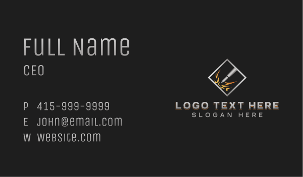 Laser Engraving Machine Business Card Design Image Preview