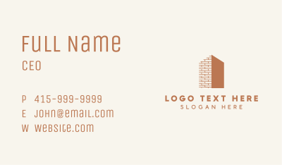 House Brick Construction Business Card Image Preview
