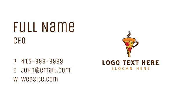 Pizza Mug Restaurant Business Card Design Image Preview