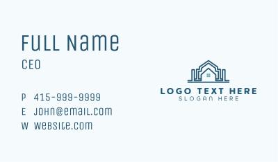 House Home Builder  Business Card Image Preview