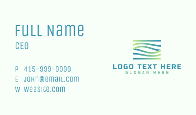 Gradient Wave Agency Business Card Image Preview