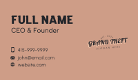 Casual Tilted Wordmark Business Card Image Preview