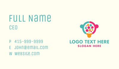 Colorful Community Group Business Card Image Preview
