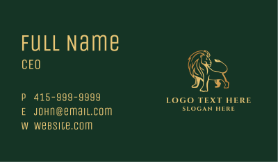 Wild Lion Safari  Business Card