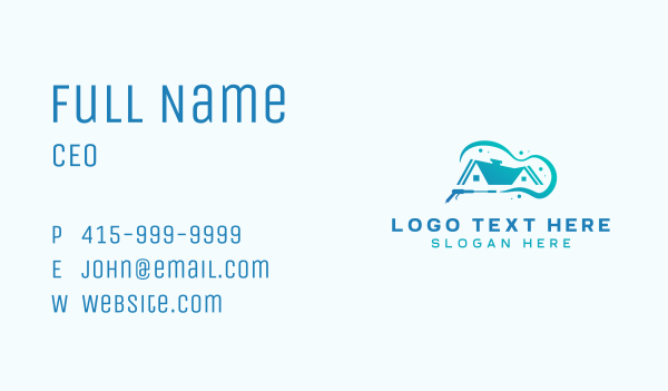 Cleaning Power Washing Business Card Design Image Preview