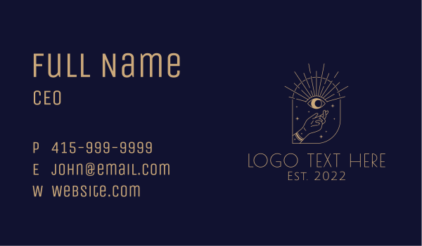 Astrological Vision Eye Business Card Design Image Preview