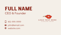 Sexy Hot Lips Business Card Design
