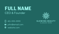 Blue Snowflake Flower Business Card Image Preview