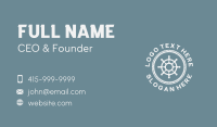 Nautical Helm Rope   Business Card Design