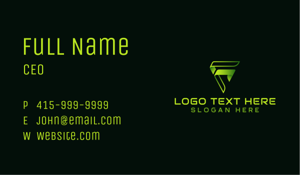 Digital Cyber Gaming Business Card Design Image Preview