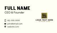 Gold Luxe Letter S Business Card Image Preview
