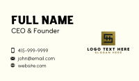 Gold Luxe Letter S Business Card Design