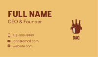 Brown Beer Bucket Business Card Image Preview