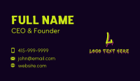 Street Art Lettermark Business Card Preview