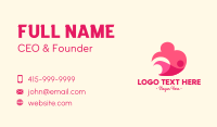 Pink Human Cloud Business Card Image Preview