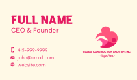 Pink Human Cloud Business Card Image Preview